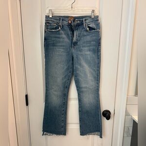 MOTHER Insider Cropped Fray Ankle Jeans in Scenic Route Never Worn